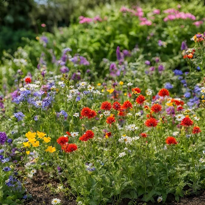 Created By Nature Georgia Wildflower Seed Mix, 18 Flower Varieties, 35,000 Seeds