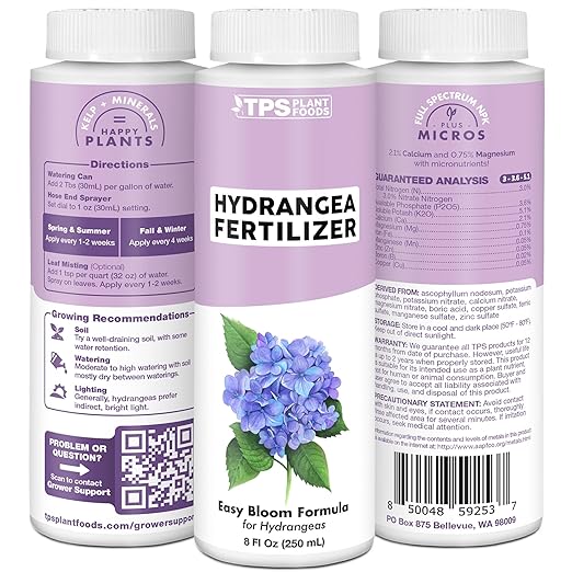 Hydrangea Fertilizer for Acid Loving Plants, Liquid Plant Food, 32 oz (1 Quart)