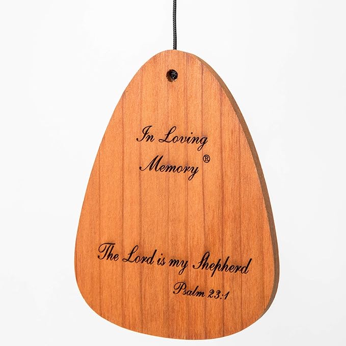 In Loving Memory 30-inch Windchime, Silver w/The Lord is My Shepherd…