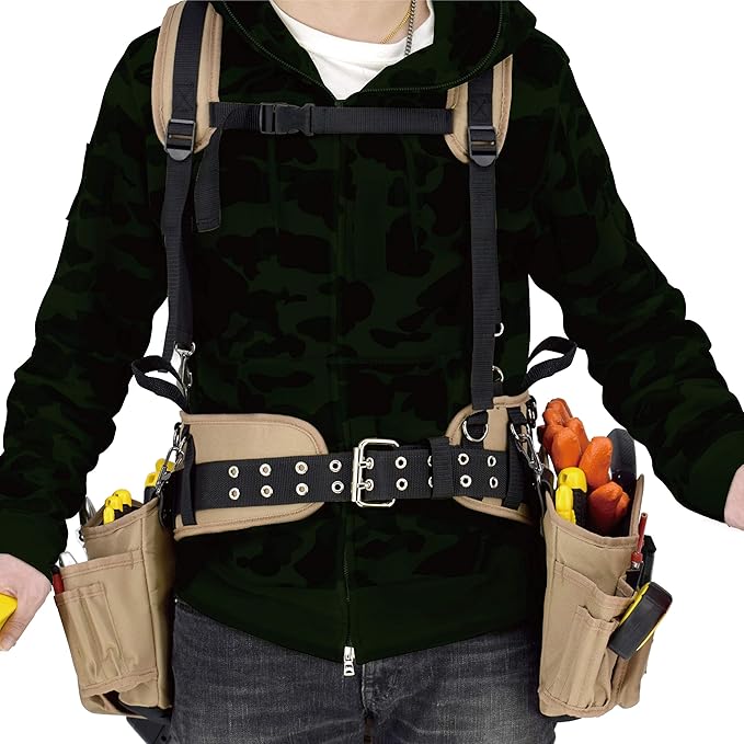 JACKSON PALMER Professional Tool Belt - Comfort Rig Tan & Black