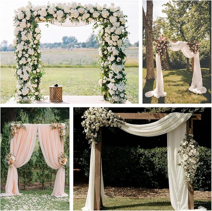 7.48FT Wooden Wedding Arch Frame Backdrop Stand, Square Wood Arch Stand Wedding Arches for Ceremony Wedding Arbor