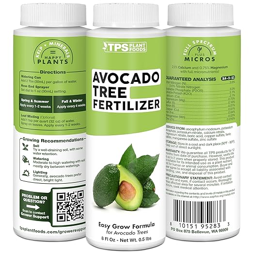 Avocado Tree Fertilizer, Complete Liquid Avocado Plant Food, 32 oz (1 Quart)