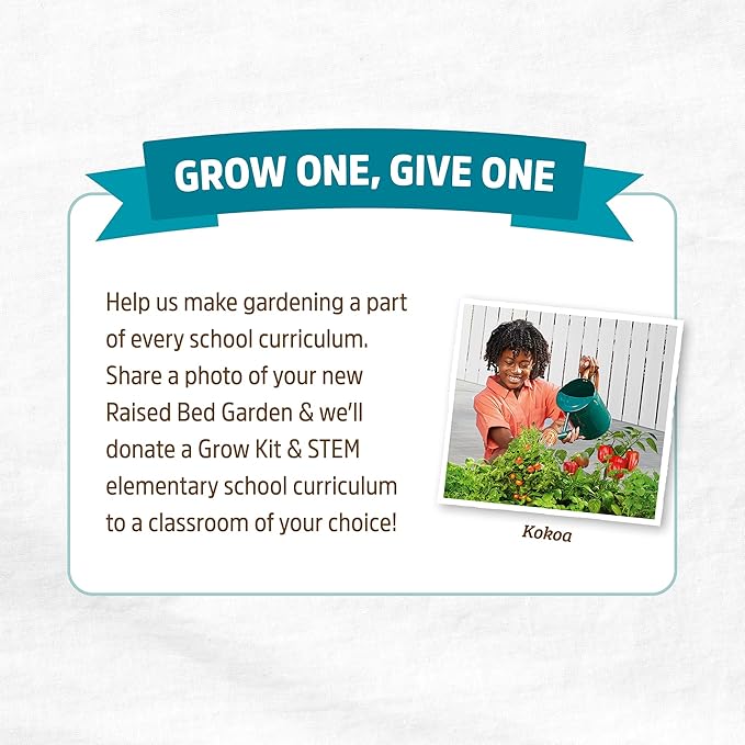 Back to the Roots Breathable Raised Bed (Provides More Oxygen to Roots), 3 Cu. Ft., No Assembly Needed, Reusable & Weatherproof