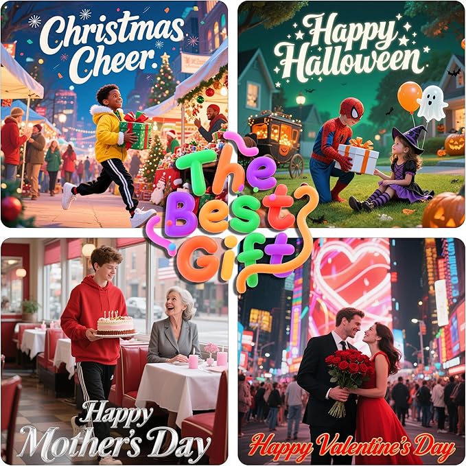 Wind Spinners Outdoor, Purple Brown Elk Deer 3D Stainless Steel Wind Sculpture Spinner for Garden Outside Hanging Decor Mother's Day Christmas Birthday Gifts for Women Men Mom Nana 7.8 in