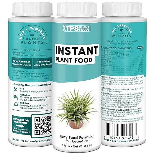 Instant Plant Food for All Plants, Complete Liquid Instant Plant Fertilizer, 32 oz (1 Quart)