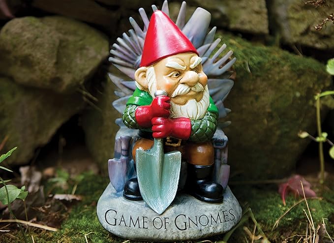 BigMouth Inc. Game of Gnomes Garden Statue, Funny Outdoor Lawn & Yard Figurine, TV Show Sculpture Decorations and Gift