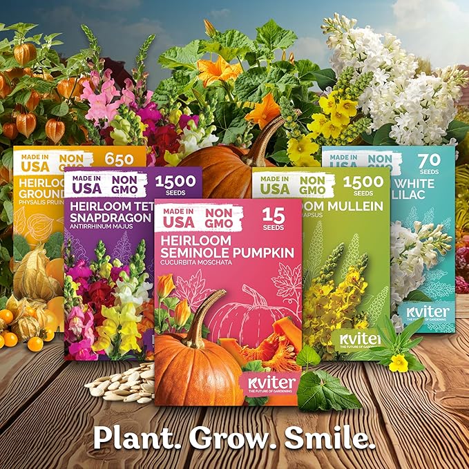 KVITER 550 Crazy Blend Zinnia Seeds for 2025 (Zinnia Elegans) – Double Zinnia Seed Mix, Heirloom Pollinator Magnet – Ideal Flower Seeds for Planting in Cutting Garden, Borders, Containers