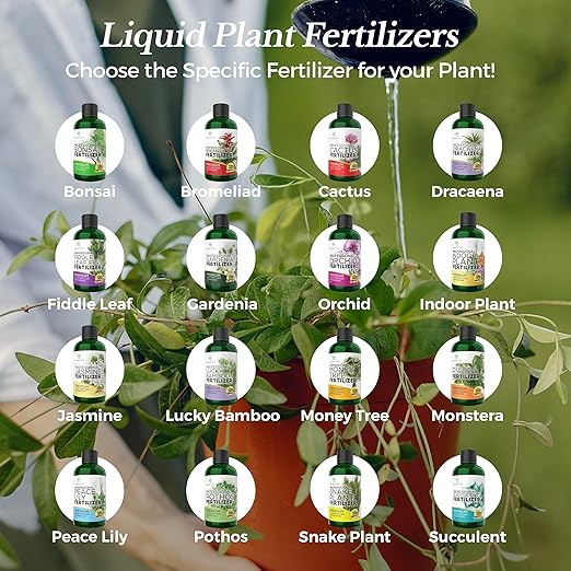 Professional Liquid Peace Lily Plant Fertilizer | 3-1-2 Concentrate for Plants and Flowers | Multi-Purpose Blend & Gardening Supplies | 8 oz Bottle