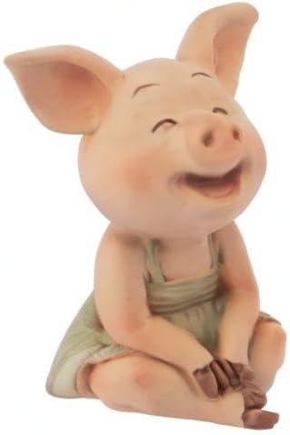 Mini Pig Figurine, Resin Home Decor, Lucky Animal Garden Statue for Micro Landscape