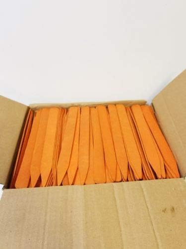 Hydrofarm Macore Co HGPMO1000 Plant Stake Labels, 4 x 5/8", Orange