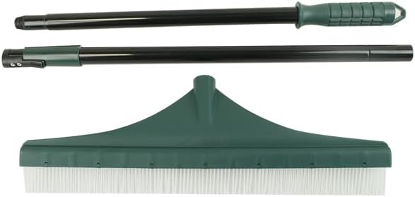 Adjustable Handle, Durable Grass rake for Artificial Grass, pet Hair, Leaves, and Debris, Artificial Grass rake -18 inch Wide Grass Brush