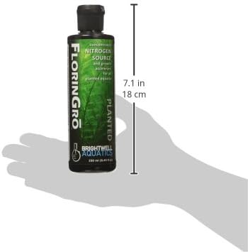 Brightwell Aquatics Florin-Gro - Concentrated Nitrogen Solution for Accelerated Growth for All Planted Aquaria, 250 ml