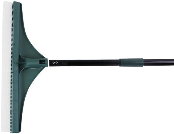 Adjustable Handle, Durable Grass rake for Artificial Grass, pet Hair, Leaves, and Debris, Artificial Grass rake -18 inch Wide Grass Brush