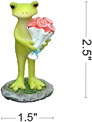 Miniature Fairy Garden Frog Figurines- Mum Happy Birthday
