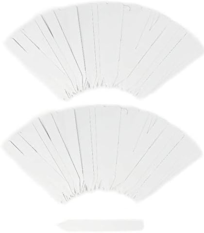 200 Pcs 5 Inch Plastic Plant Nursery Garden Labels Pot Marker Garden Stake Tags White (200)