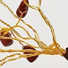 Gemstone Handcrafted Crystal Tree of Life, 7 Chakra Healing Stones, Bonsai Style Decorative Tree for Home, Office Desk, Living Room, Birthday Gifts for Women, Mom.