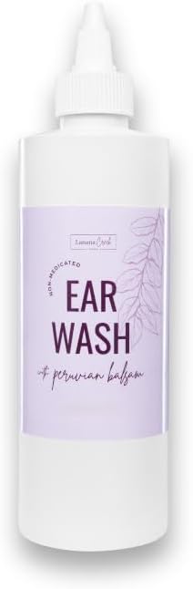 Botanical Ear Wash 7.7 oz Squeeze Bottle with Squirt Nozzle | Gentle | Non-Medicated | Gentle on The Ears | Made in The USA