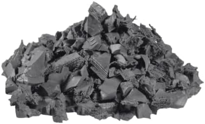– 100% Wire-Free Premium Grade Nugget Rubber Mulch for Playgrounds & Landscaping | Safe for Kids & Pets, No Replacement Needed, Ultra Durable | Gray, 20 lb (0.8 cu ft)