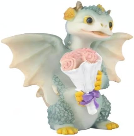 Mini Dragon Figurine, Resin Home Decor, Cute Ornaments, Lucky Animal Garden Statue for Micro Landscape