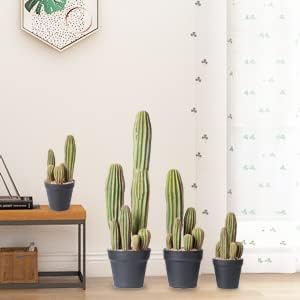 Artificial Cactus Fake Cactus 16 Inch Faux Cacti Plants for Home Garden Office Store Decoration