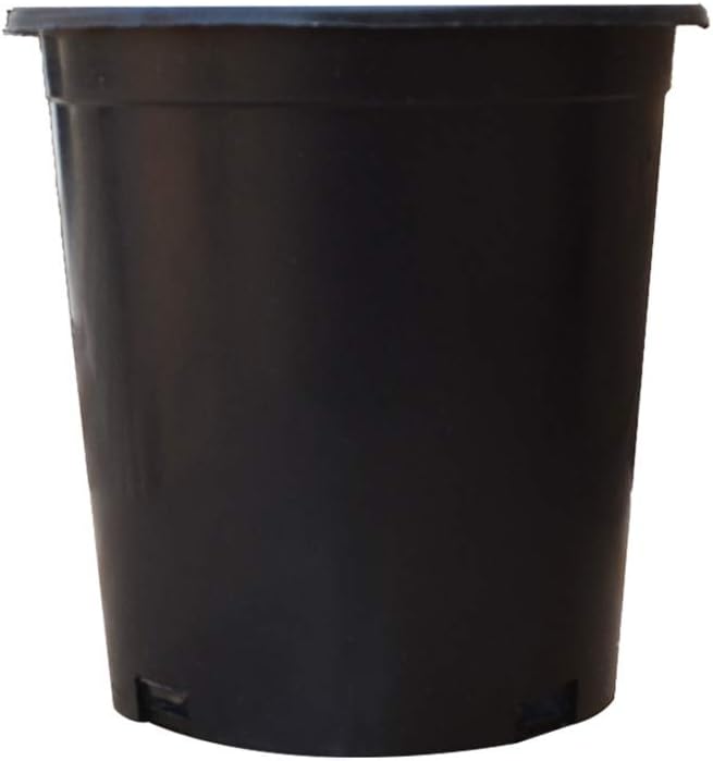 Nursery Pot 1 Gallon 1 Gal 2 Gal 3 Gal 5 Gal 7 Gal 10 Gal 15 Gal Nursery Container Injection Molded Pot Fit for Plants Soil Growers or Hydroponics (10,5 Gallon)