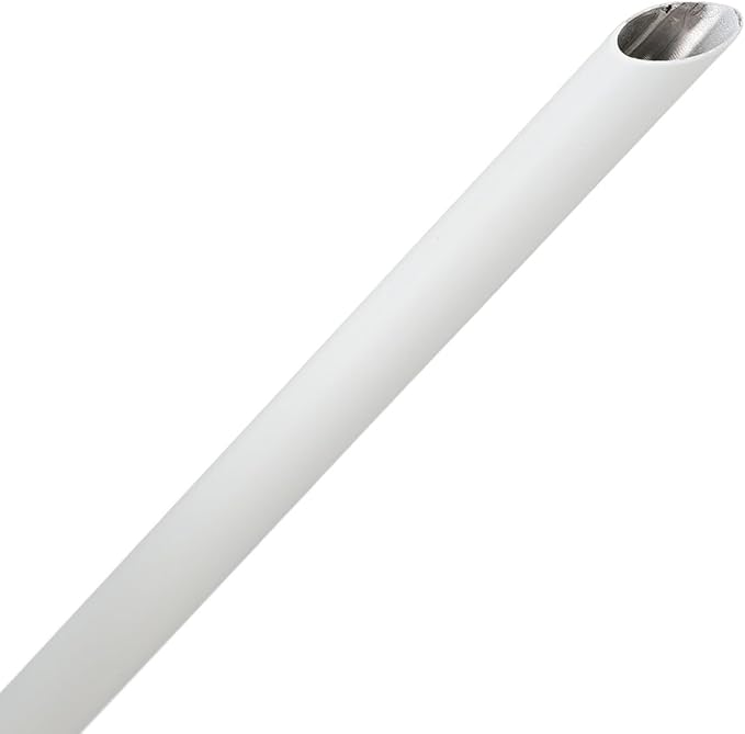 Wood Handle Long Spout Watering Can Stainless Steel Plant Watering Pot Garden Green Plant Flower Watering Kettle for Indoor Outdoor Plants Garden Flower (White)