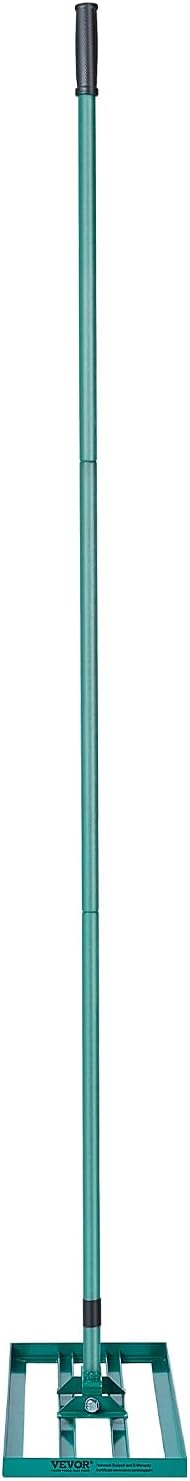 VEVOR Lawn Leveling Rake, 30" x10" Level Lawn Tool, Heavy-Duty Lawn Leveler with 78"" Steel Extended Handle, Yard Leveling Rake Suit for Garden, Golf Lawn, Farm, Green