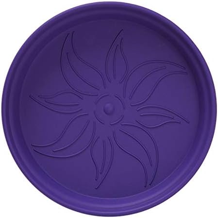 Mintra Home Garden Pots 4pk - Flowers, Herbs, Plants, Indoor, Outdoor, Colorful, Wholesale, Bulk (Purple, 13cm Diameter (5in))
