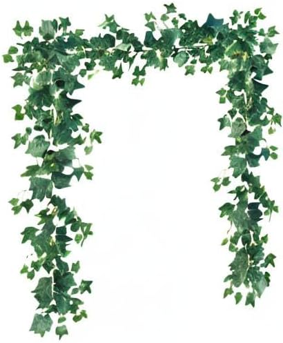 Sggvecsy 3 Pcs Artificial Ivy Vines Kit 6.4Ft Odorless Silk Ivy Garland with Green Leaves Fake Hanging Plants Artificial Greenery Decor for Wedding Home Wall Party Indoor Outdoor Decoration