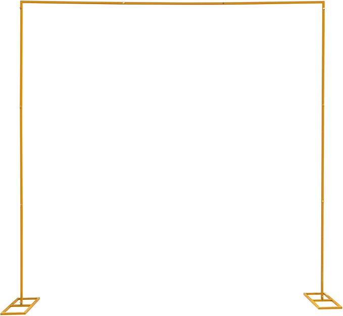Square Backdrop Stand Wedding Arches for Ceremony Party Arch Backdrop Stand Square Arch for Weddings/Anniversaries/Birthday Parties Home Decor Gold