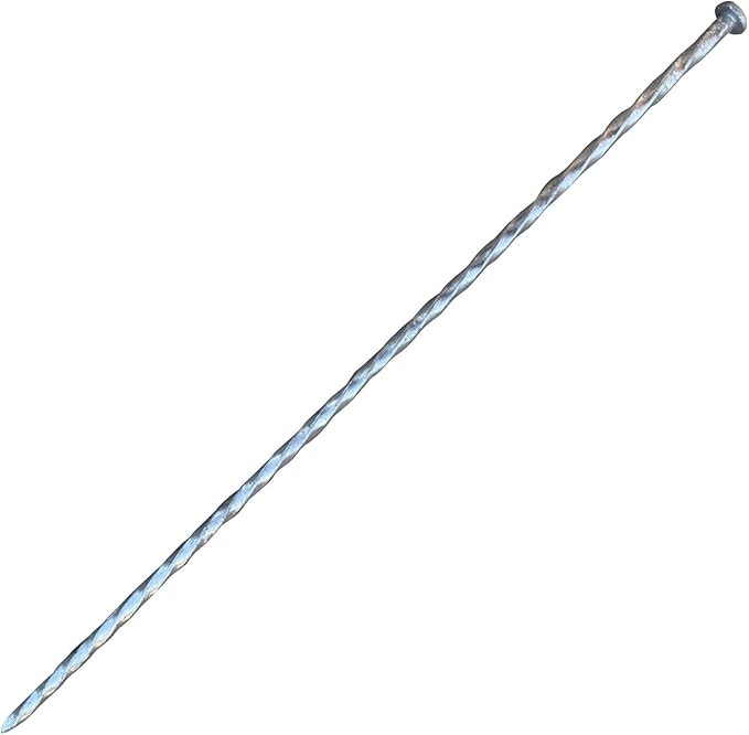 Sandbaggy 18" Heavy Duty Galvanized Artificial Turf Stakes - Spiral Landscape Nails - Ground Spikes/Pins, Synthetic Grass, Lawn, Edging, Weed Barrier Fabric (18 inch - Ultra Heavy Duty, 50, Count)
