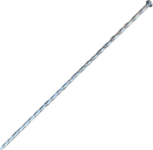 Sandbaggy 18" Heavy Duty Galvanized Artificial Turf Stakes - Spiral Landscape Nails - Ground Spikes/Pins, Synthetic Grass, Lawn, Edging, Weed Barrier Fabric (18 inch - Ultra Heavy Duty, 50, Count)
