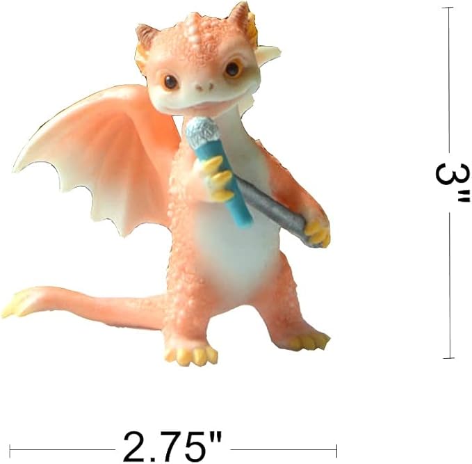 Garden Miniature Fairy Dragon Figurine- My Solo Concert