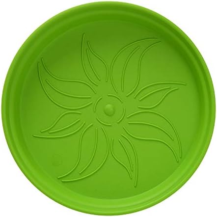 Mintra Home Garden Pots 4pk - Flowers, Herbs, Plants, Indoor, Outdoor, Colorful, Wholesale, Bulk (Light Green, 13cm Diameter (5in))