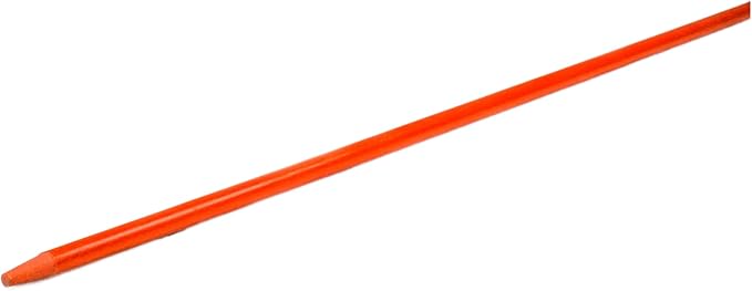 4ft Pro Snow Stakes - 48" x 5/16" Driveway Markers, Pointed Tip, Hy Viz Reflective Tape, Armor Cap (Choose Color/Quantity) (50, Orange)