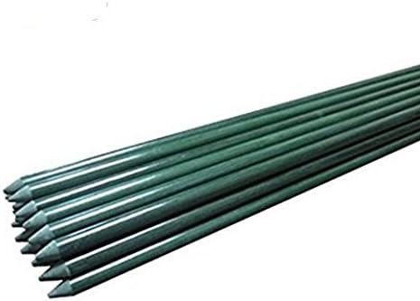 48inch Plant Stakes 10pack, 1/2 Inch Dia Garden Stakes, Garden Poles Tree Stake Cucumber Potato Stake Fence Stake Never Rust, 4ft Long