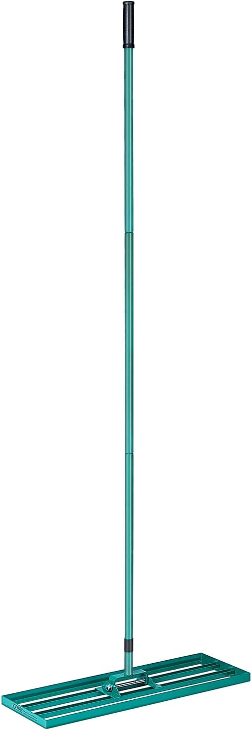 VEVOR Lawn Leveling Rake, 30" x10" Level Lawn Tool, Heavy-Duty Lawn Leveler with 78"" Steel Extended Handle, Yard Leveling Rake Suit for Garden, Golf Lawn, Farm, Green