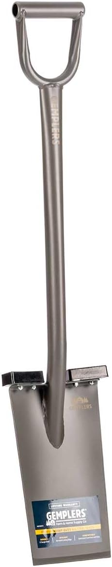 Gemplers All Steel Spade, Self-Sharpening Blade, Two Removable Footpads, 40.5" L