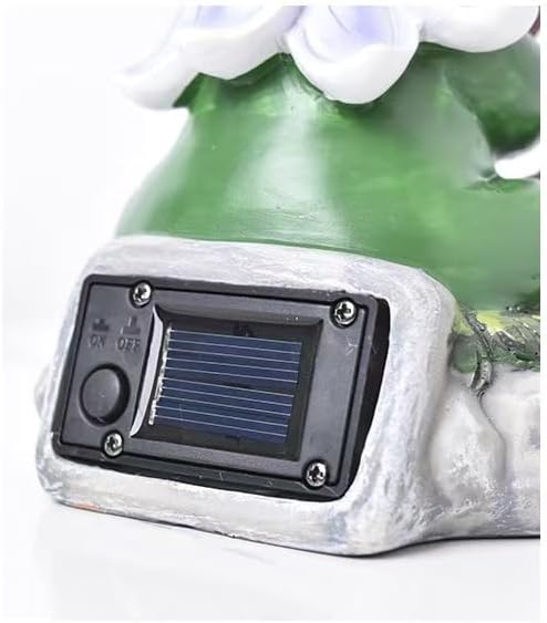 Garden Gnome Statues Decor with Solar Lights, Outdoor Decorations for Yard Porch Lawn Balcony Patio, Housewarming Gifts