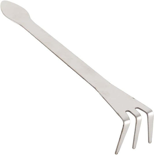 Hand Rake, 3 Prong Bonsai Rake, 9In Small Rakes Suitable for Loose Soil, Removal of Surface Weeds, Planting Bonsai Trees