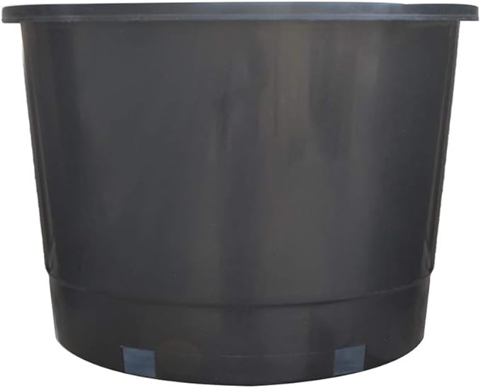 Nursery Pot 1 Gallon 1 Gal 2 Gal 3 Gal 5 Gal 7 Gal 10 Gal 15 Gal Nursery Container Injection Molded Pot Fit for Plants Soil Growers or Hydroponics (5,10 Gallon)
