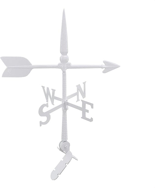 Montague Metal Products - 24″ Aluminum Spear Weathervane - 6 Colors Available - Outdoor Windvane - Roof Metal Decor - Mount Included (4 to Choose from) - Hand Cast Aluminum Weathervane
