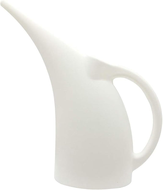 Watering Can for Indoor and Outdoor Plants - 1/2 Gallon - White Color
