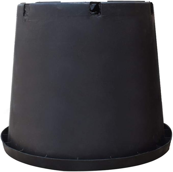 Nursery Pot 1 Gallon 1 Gal 2 Gal 3 Gal 5 Gal 7 Gal 10 Gal 15 Gal Nursery Container Injection Molded Pot Fit for Plants Soil Growers or Hydroponics (5,15 Gallon)
