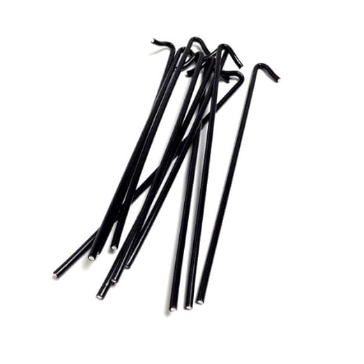 9 Gauge Heavy Duty Fence Ties - Hooked Aluminum Wire Ties for Black Chain Link Fence - Ties Chain Link Fence Wire to Posts and Rails (Black Coated Aluminum, 6-1/2" - 300 Pack)