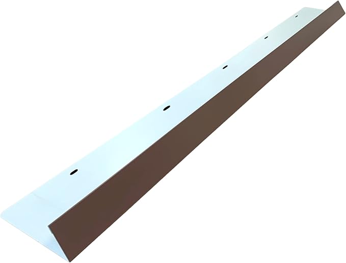 Eagle 1-26 Gauge 5 Foot Rain Diverter - Nails and Instructions Included (Mill Finish Aluminum, Copper, Galvanized, Stainless Steel & More) (1, Brown)