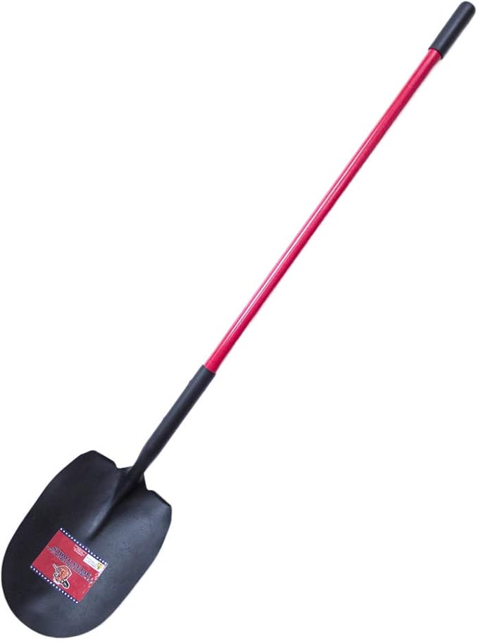 BULLY TOOLS 92715 Bunk/Coal Shovel with Long Fiberglass Handle
