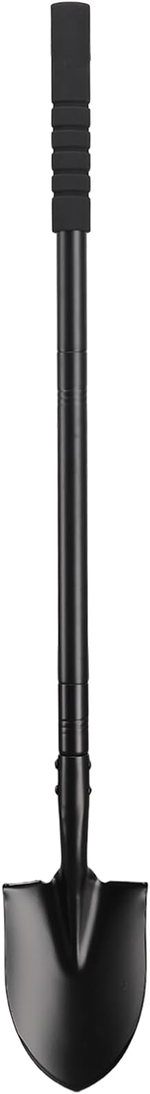 Small Shovel for Digging with 43.3 Inches Metal Handle Garden Tools, Small Transfer Shovel for Gardening Digging Camping Farming and Outdoors, Black