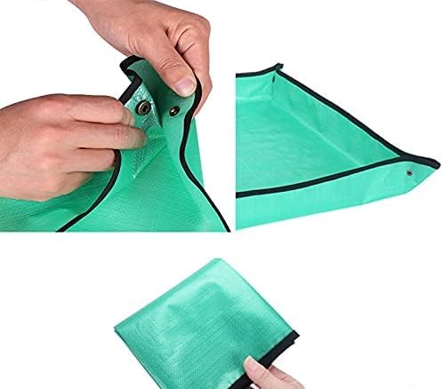 BIUWING 2PCS 26.8" x 26.8" Plant Repotting Mat Waterproof Transplanting Mat Indoor Succulent Potting Mat Portable Gardening Soil Changing and Watering mat Square and Foldable Garden mat