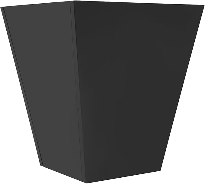 Undercat Tall Black Planter Box for Outdoor Plants, 20" x 20"x 22" Metal Cone-Shaped Flower Pot with Drainage Hole, Planter Box for Patio, Deck, Yard, Garden
